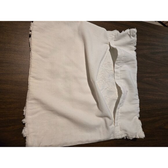 Set Of 2 Decorative Pillow Covers 18"x18" Merchant 41 Gray & White Rayon/Wool/Co - Picture 6 of 9